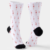 A Candy Cane Socken (Gewinkelt)