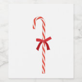 A Candy Cane Weinetikett (Einzelnes Label)