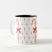 A Candy Cane Zweifarbige Tasse (Vorderseite Links)