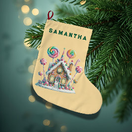  A Candyland Christmas Personalized Stocking Großer Weihnachtsstrumpf