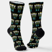 A Cappella Stickmen Socken (Gewinkelt)