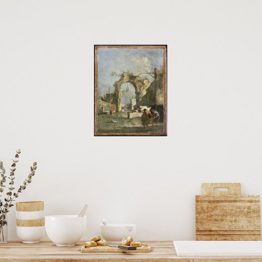 A Capriccio - Ruinen, 18. Jahrhundert Poster (Küche)