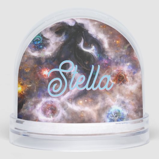 A Captivating Abstract Galactic Nebula Name Schneekugeln (Vorderseite)