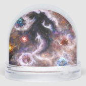 A Captivating Abstract Galactic Nebula Name Schneekugeln (Rückseite)