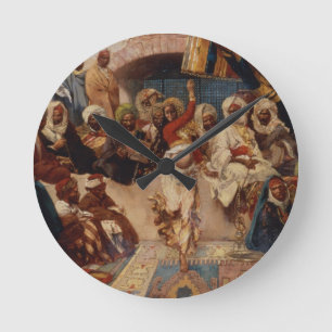 A Captive Audience, 1883 (oil on canvas) Runde Wanduhr