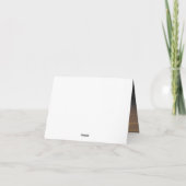 A card with the words 'In the beginning' Dankeskarte (Rückseite)