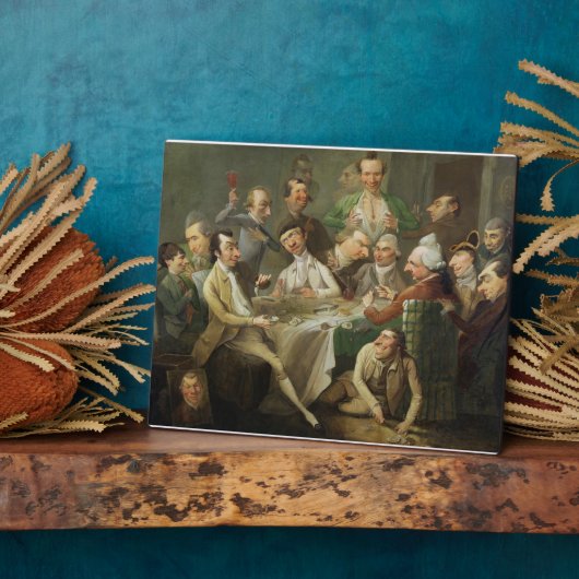 A Caricature Group, c.1776 (oil on canvas) Fotoplatte (Seite)