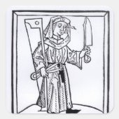 A Carpenter Quadratischer Aufkleber (Vorderseite)