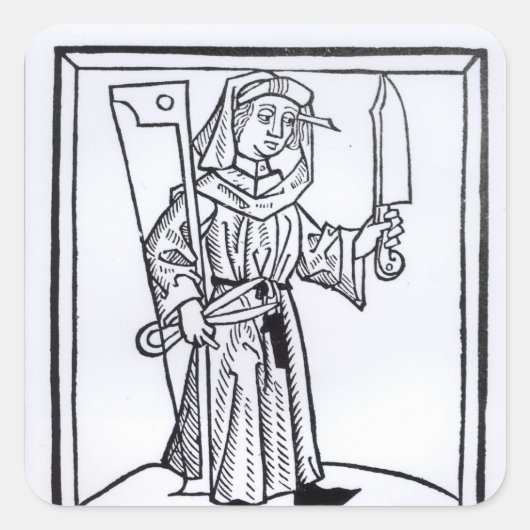 A Carpenter Quadratischer Aufkleber (Vorderseite)