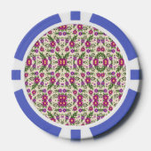 A casino chip features intricate floral patterns (Vorderseite)