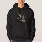 A Cat And An Owl  Owls And Cats Hoodie (Vorderseite)