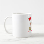 A Cat Holding a Heart Balloon Kaffeetasse (Links)
