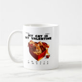 A Cat In The Box Therapy Happy Valentine Day Funny Kaffeetasse (Links)
