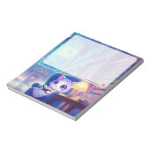 A Cat in the Library Notepad Notizblock (Rotiert)