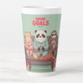 A Cat, Sloth, and Panda's Ultimate Netflix Night Milchtasse (Vorderseite)