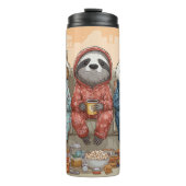 A Cat, Sloth, and Panda's Ultimate Netflix Night Thermosbecher (Vorderseite)