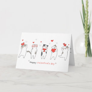 A Cats Valentine Karte