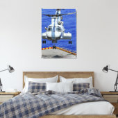 A CH-46E Sea Knight Hubschrauber Leinwanddruck (Insitu (Schlafzimmer))