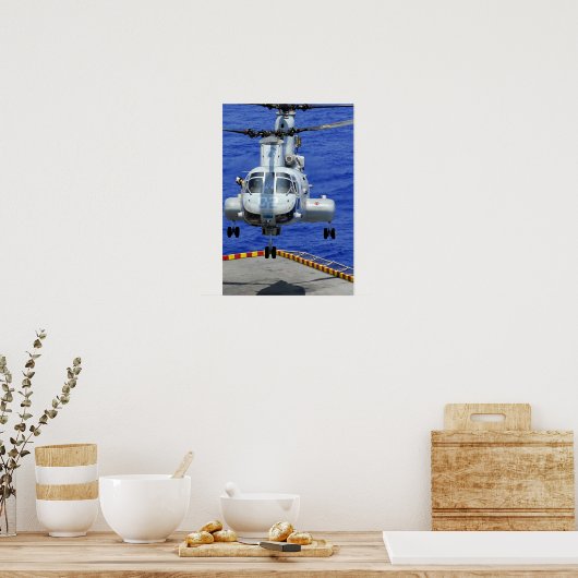 A CH-46E Sea Knight Hubschrauber Poster (Küche)