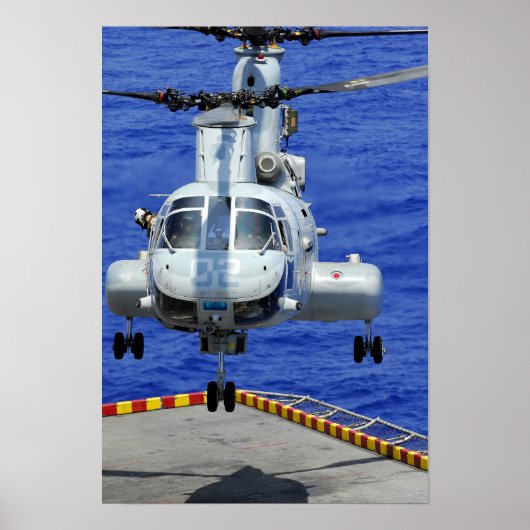 A CH-46E Sea Knight Hubschrauber Poster (Vorne)