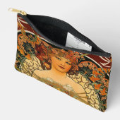 A Charming Art Nouveau Alphonse Mucha Zubehörtasche (Offen)