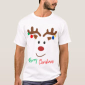 A cheerful Christmas reindeer T-Shirt (Vorderseite)