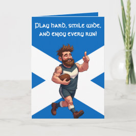 A Cheerful Scottish Rugby Player Karte