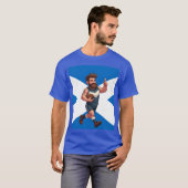 A Cheerful Scottish Rugby Player T-Shirt (Vorne ganz)