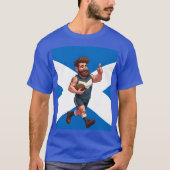 A Cheerful Scottish Rugby Player T-Shirt (Vorderseite)