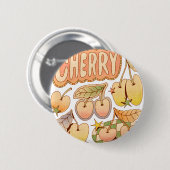 A Cherry / Cherry Illustrations Button (Vorne & Hinten)