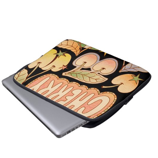 A Cherry / Cherry Illustrations Laptopschutzhülle (Vorne Knopf)