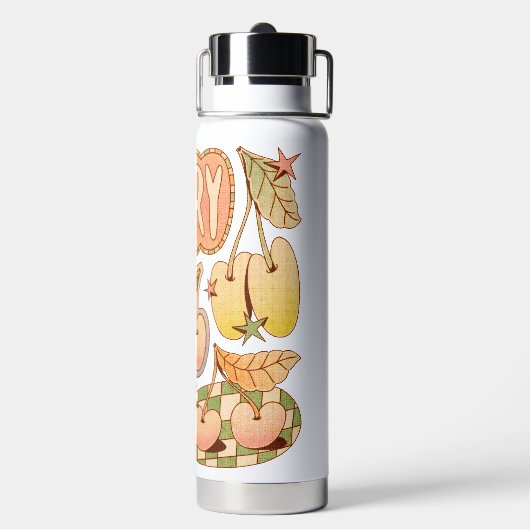 A Cherry / Cherry Illustrations Trinkflasche (Hinten)