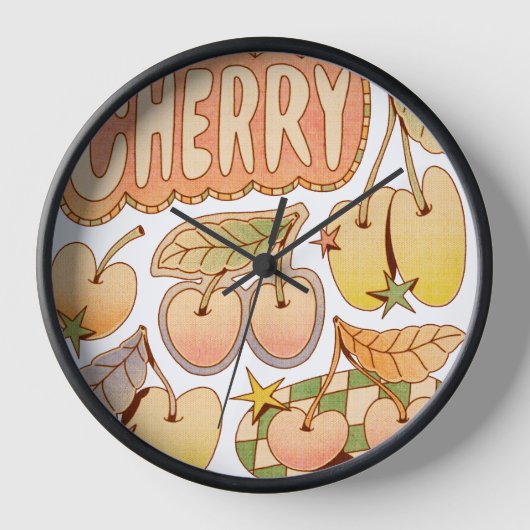A Cherry / Cherry Illustrations Uhr (Vorderseite)