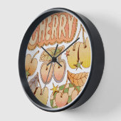 A Cherry / Cherry Illustrations Uhr (Winkel)