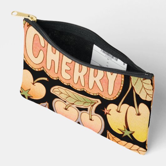 A Cherry / Cherry Illustrations Zubehörtasche (Offen)