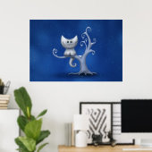A Cheshire Kitten (Weihnachten) Poster (Heimbüro)