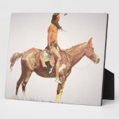 A Cheyenne Brave, 1901 (Farbe litho) Fotoplatte (Seite)