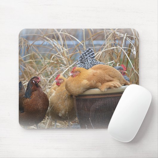 A Chicken Mouse Pad Mousepad (Mit Mouse)