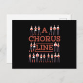 A Chorus Line Choir Music Singer Musician Gift Postkarte (Vorne/Hinten)