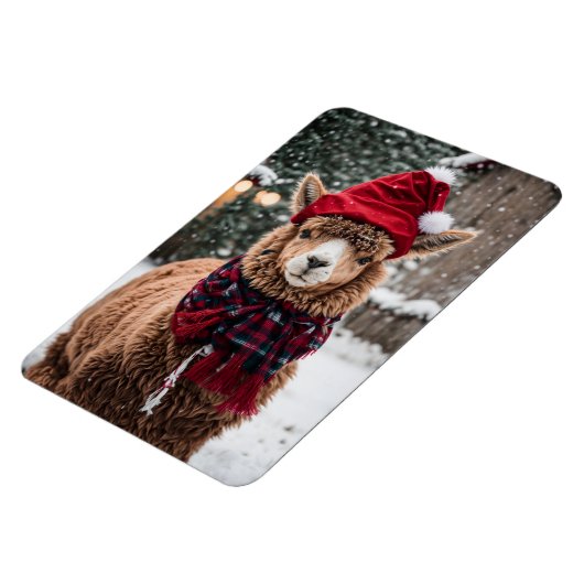 A Christmas Alpaca Magnet (Linke Seite)
