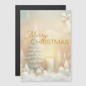 A Christmas Angel Fantasy Snowy Landscape Magneteinladung (Vorne/Hinten)