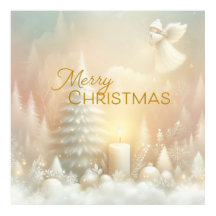 A Christmas Angel Fantasy Snowy Landscape