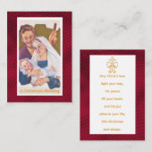 A Christmas Blessing Prayer Card Platzkarte (Vorne/Hinten)