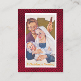 A Christmas Blessing Prayer Card Platzkarte