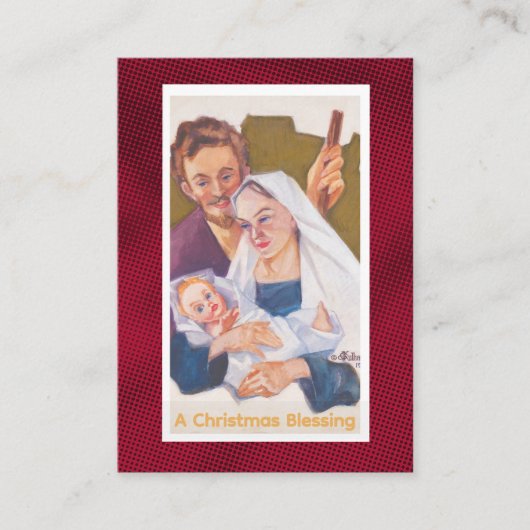 A Christmas Blessing Prayer Card Platzkarte (Vorderseite)