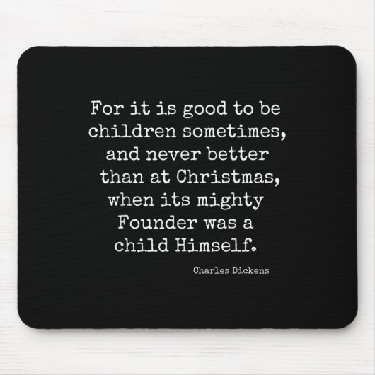 A Christmas Carol Charles Ens Book Reader Quote Gi Mousepad (Vorne)