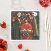 A Christmas Carol (Xmas) (Dante Gabriel Rossetti) Serviette (Beispiel)
