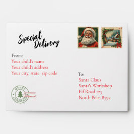 A Christmas Envelope to Santa