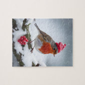 A Christmas Robin Puzzle (Horizontal)