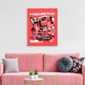 A Christmas Story Icons Graphic Leinwanddruck (Insitu (Wohnzimmer))